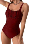 One Piece Bathing Suit for Women Tummy Control Swimsuit Slimming Vintage Swimwear
